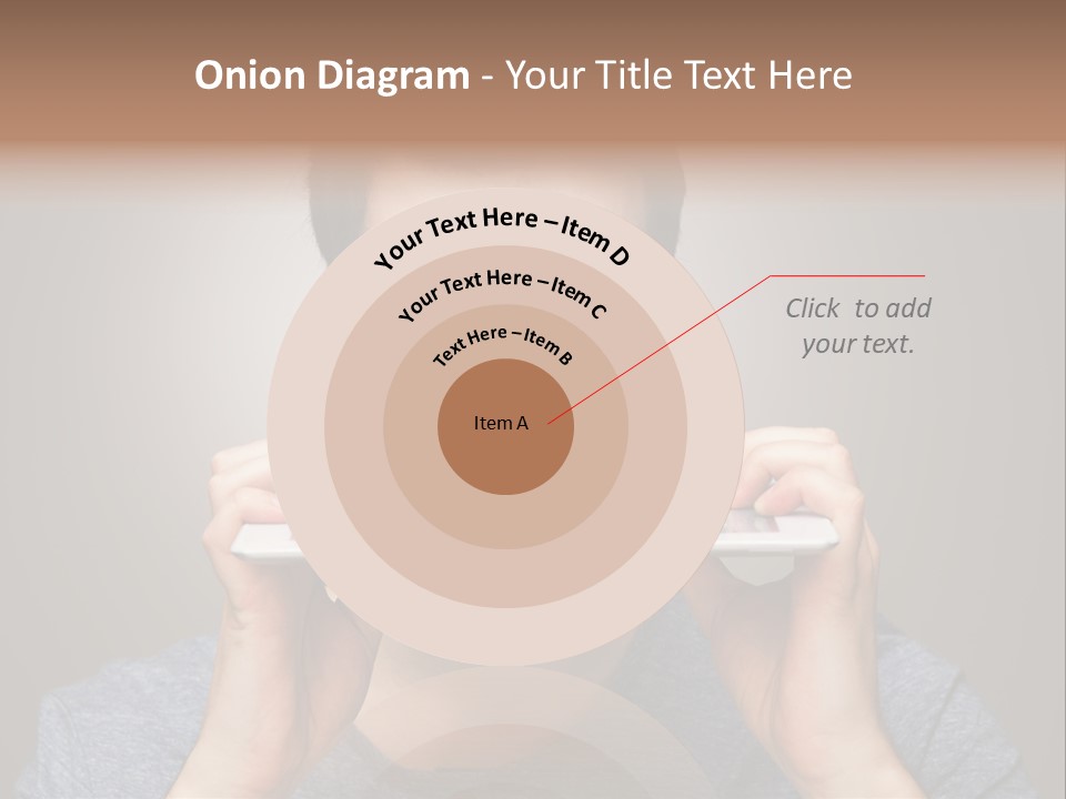Holding Frustration Male PowerPoint Template