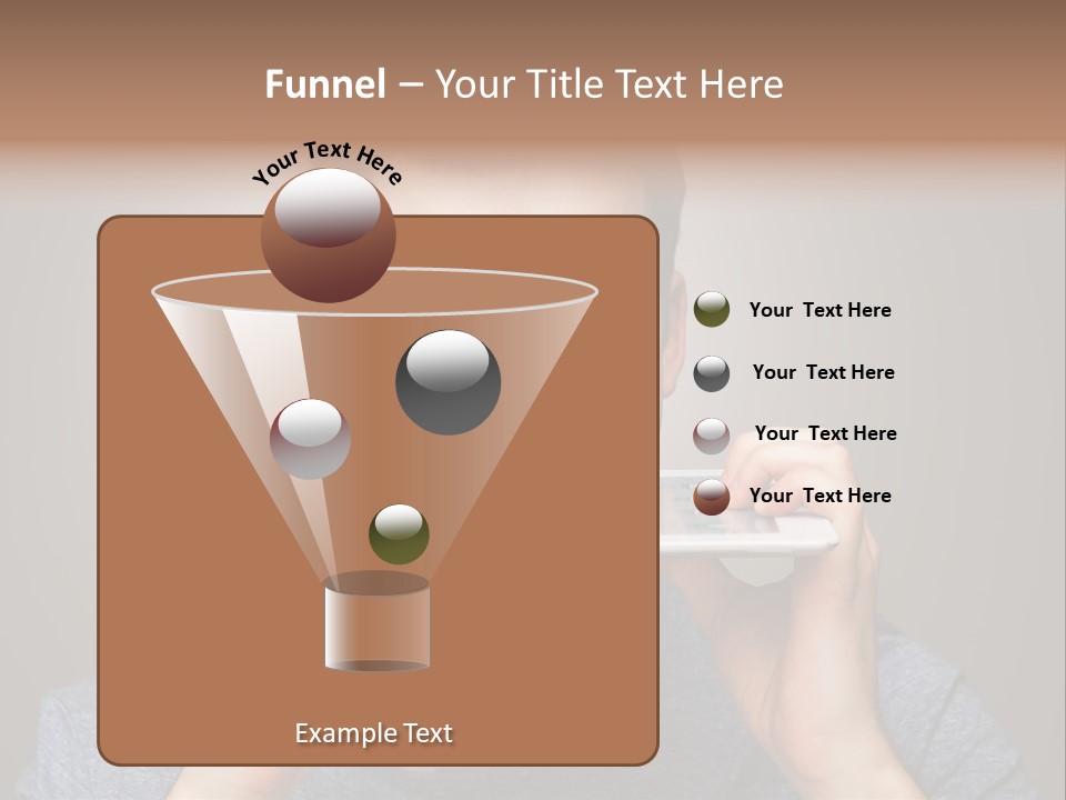 Holding Frustration Male PowerPoint Template