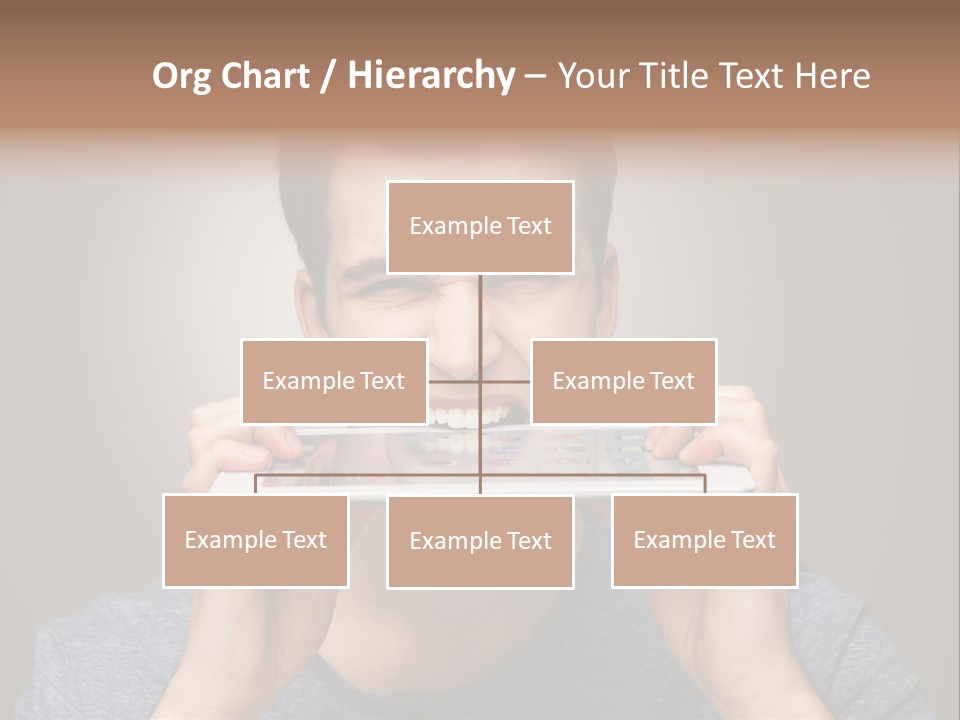 Holding Frustration Male PowerPoint Template