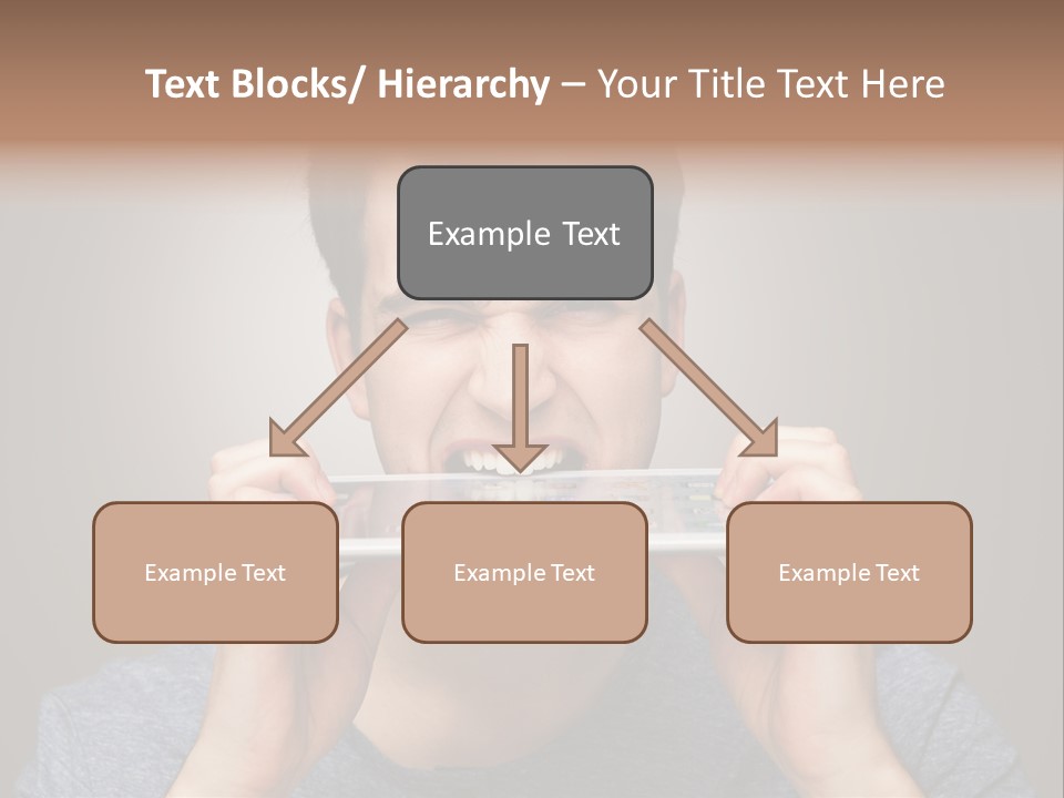 Holding Frustration Male PowerPoint Template