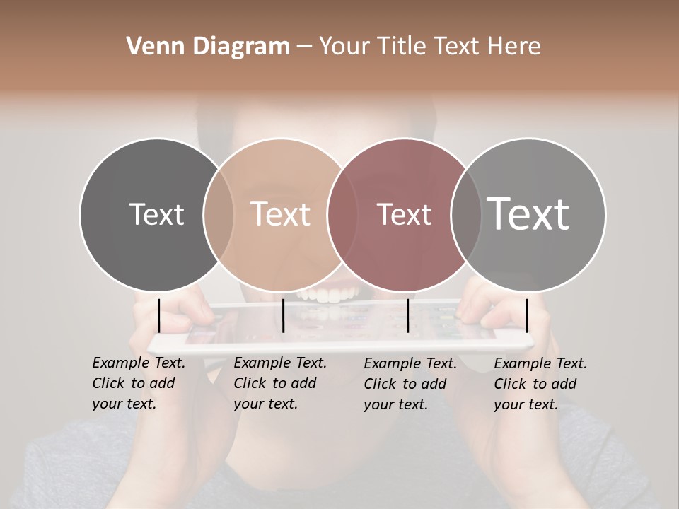 Holding Frustration Male PowerPoint Template