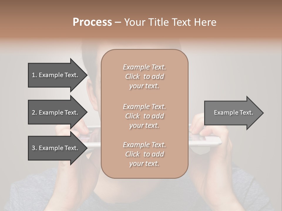 Holding Frustration Male PowerPoint Template