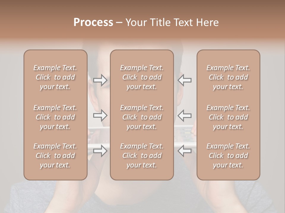 Holding Frustration Male PowerPoint Template