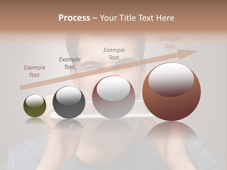 Holding Frustration Male PowerPoint Template