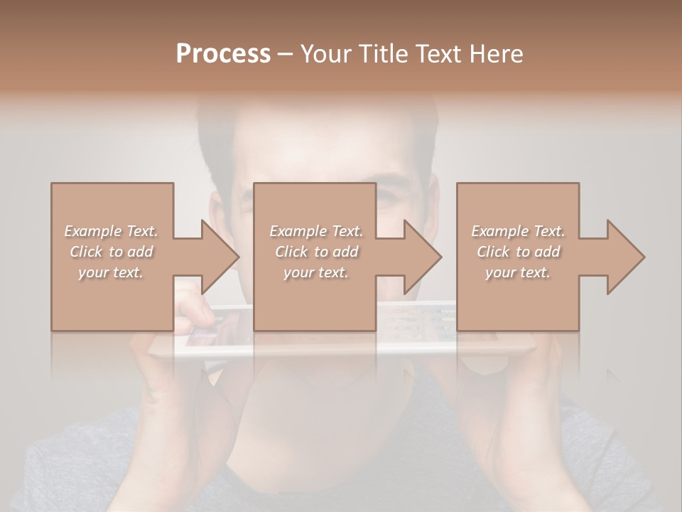 Holding Frustration Male PowerPoint Template