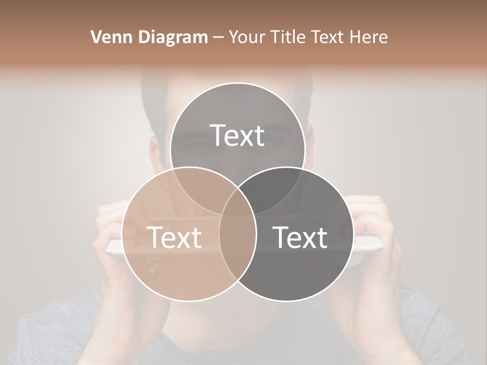 Holding Frustration Male PowerPoint Template