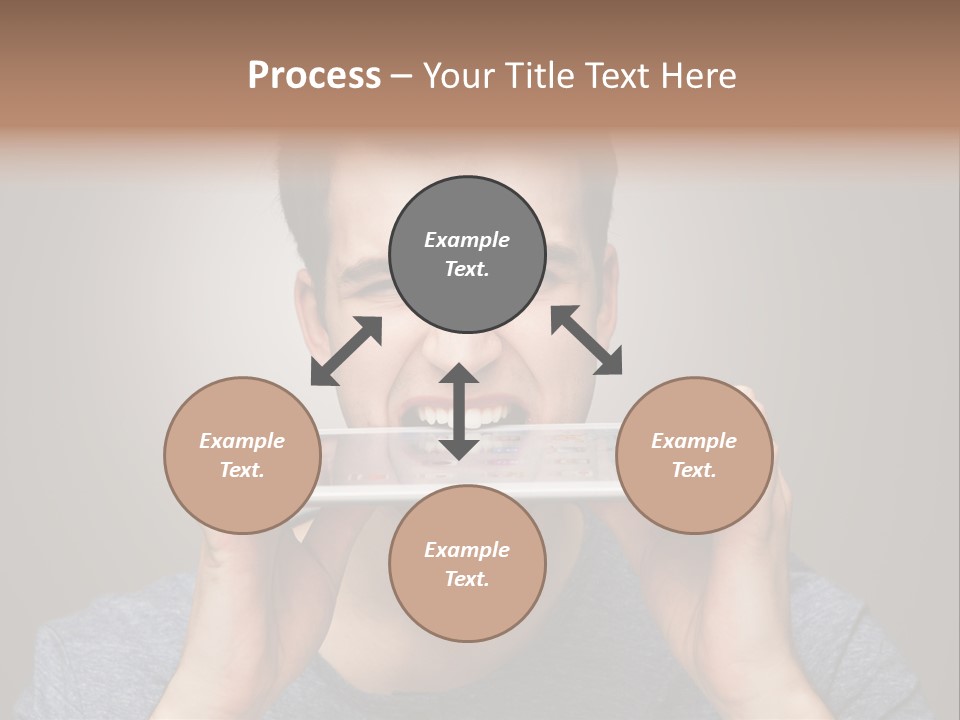 Holding Frustration Male PowerPoint Template