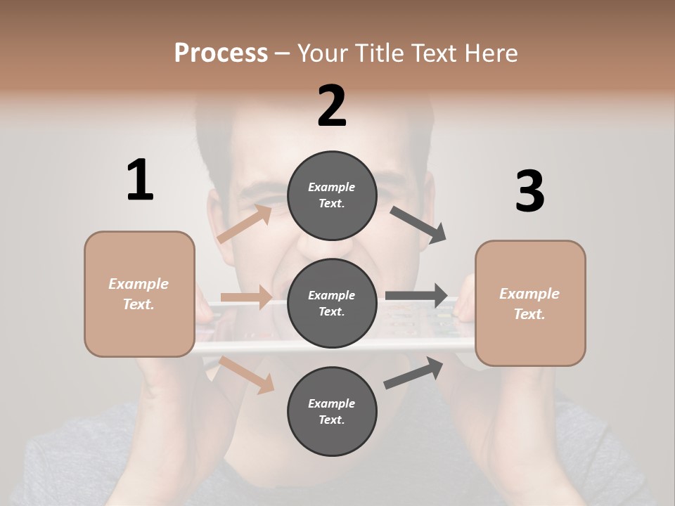 Holding Frustration Male PowerPoint Template