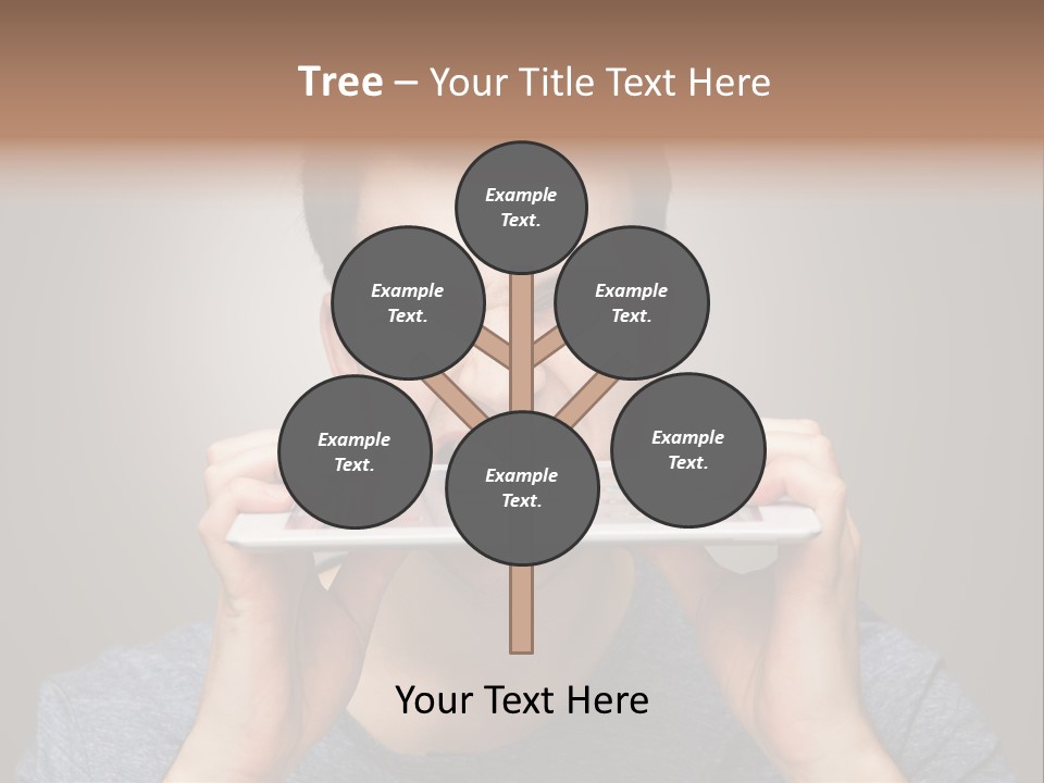 Holding Frustration Male PowerPoint Template