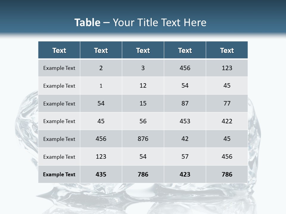 Reflection Macro Food PowerPoint Template