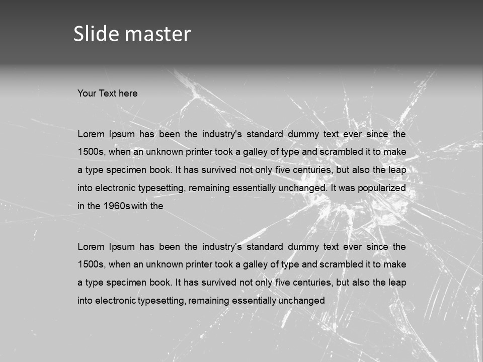 Cracked Bullet Gunshot PowerPoint Template