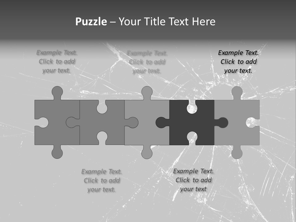 Cracked Bullet Gunshot PowerPoint Template