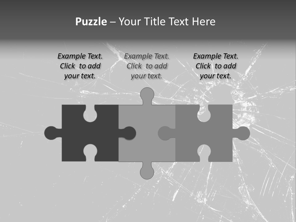 Cracked Bullet Gunshot PowerPoint Template