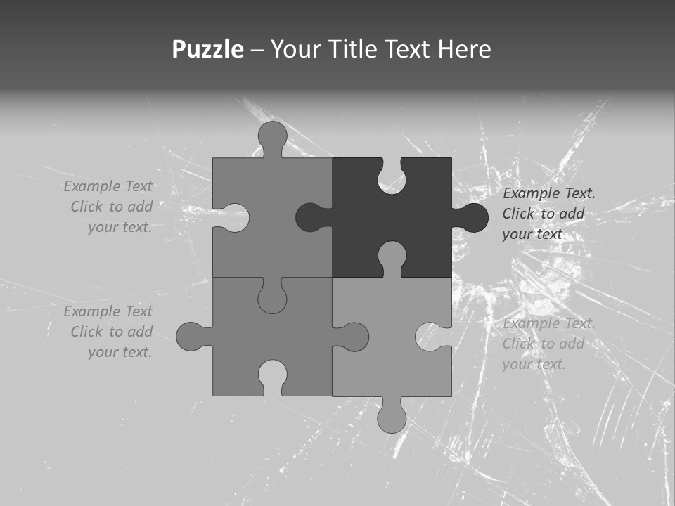 Cracked Bullet Gunshot PowerPoint Template