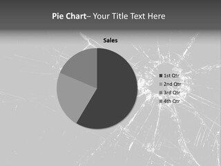 Cracked Bullet Gunshot PowerPoint Template