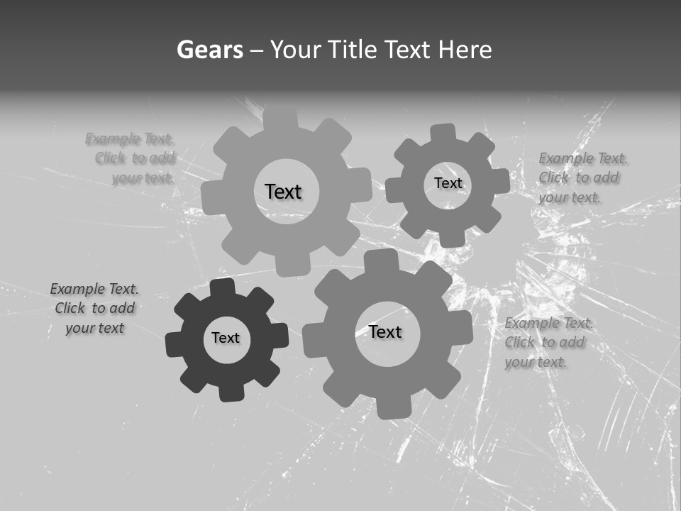 Cracked Bullet Gunshot PowerPoint Template