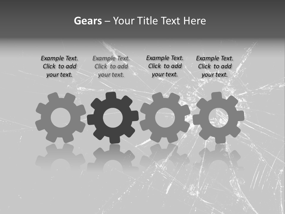 Cracked Bullet Gunshot PowerPoint Template