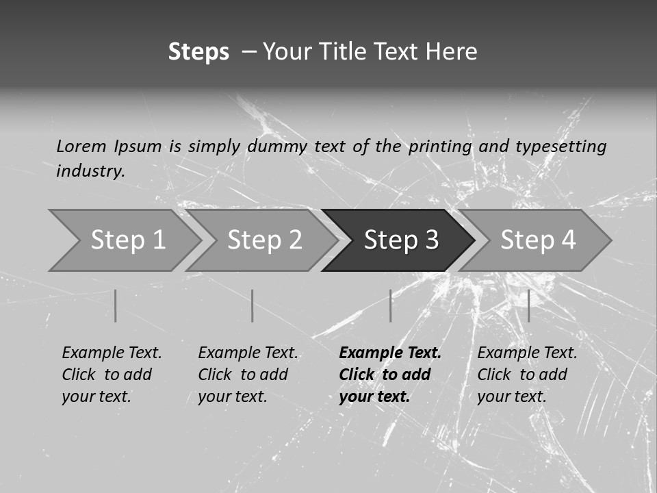 Cracked Bullet Gunshot PowerPoint Template