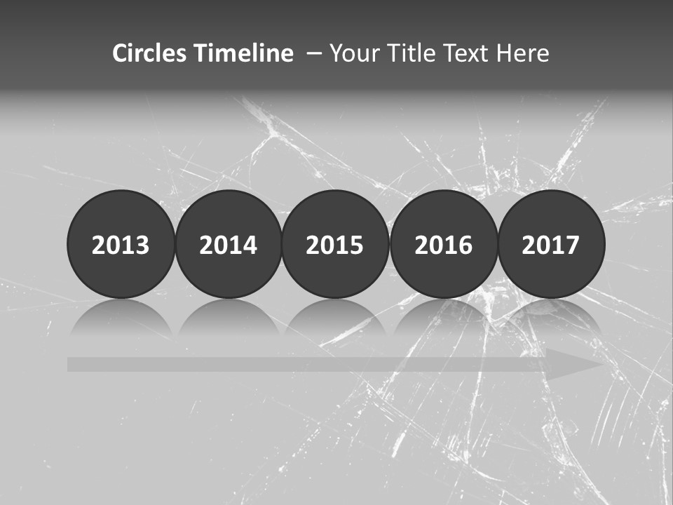 Cracked Bullet Gunshot PowerPoint Template