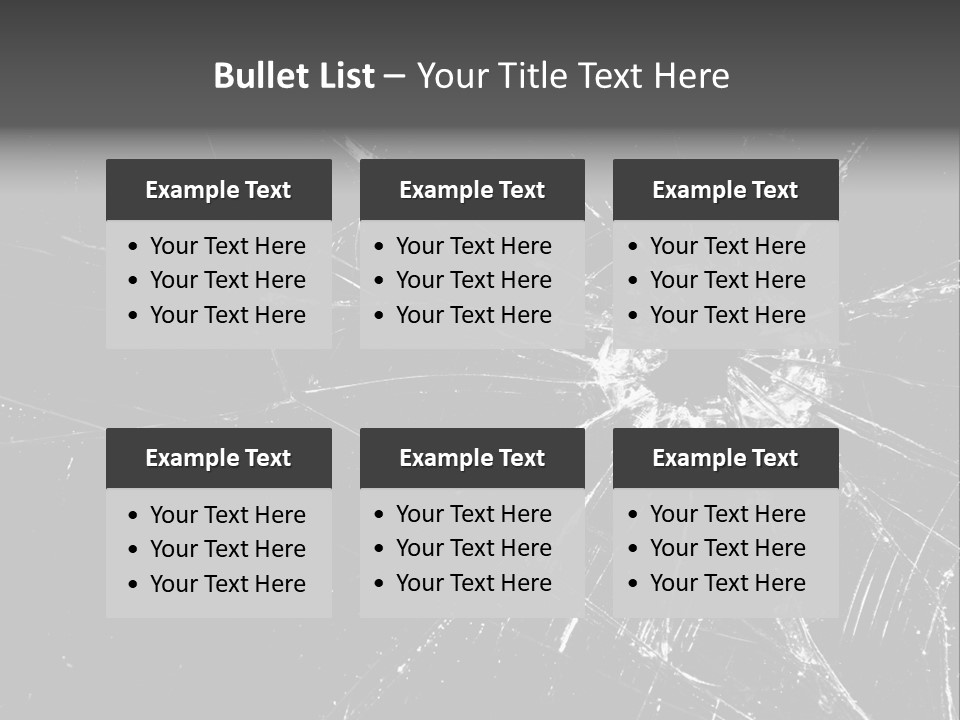 Cracked Bullet Gunshot PowerPoint Template