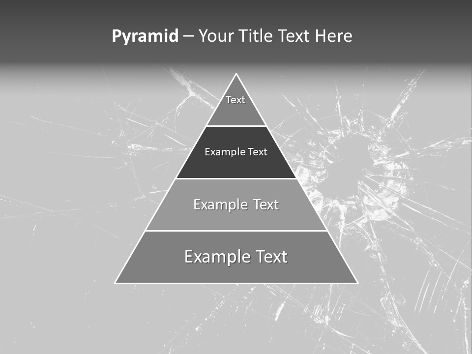 Cracked Bullet Gunshot PowerPoint Template