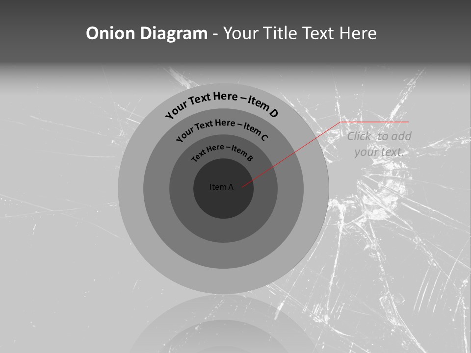 Cracked Bullet Gunshot PowerPoint Template