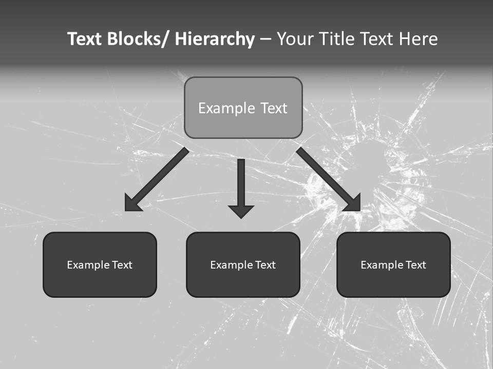 Cracked Bullet Gunshot PowerPoint Template