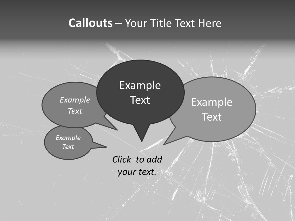 Cracked Bullet Gunshot PowerPoint Template