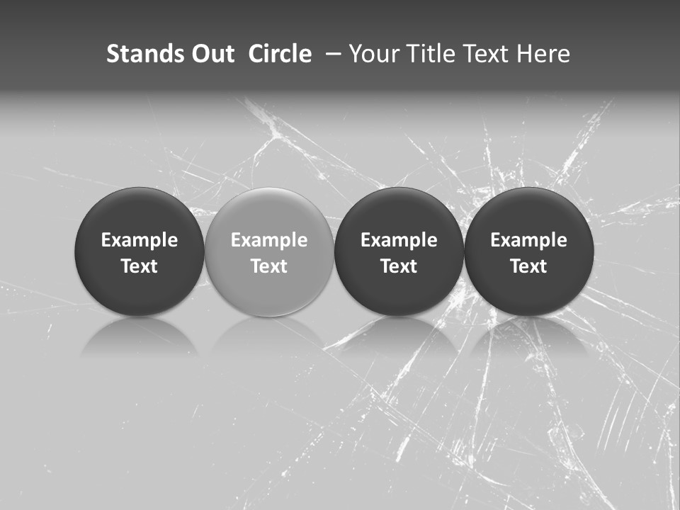 Cracked Bullet Gunshot PowerPoint Template