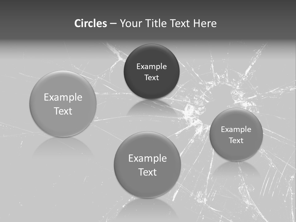 Cracked Bullet Gunshot PowerPoint Template