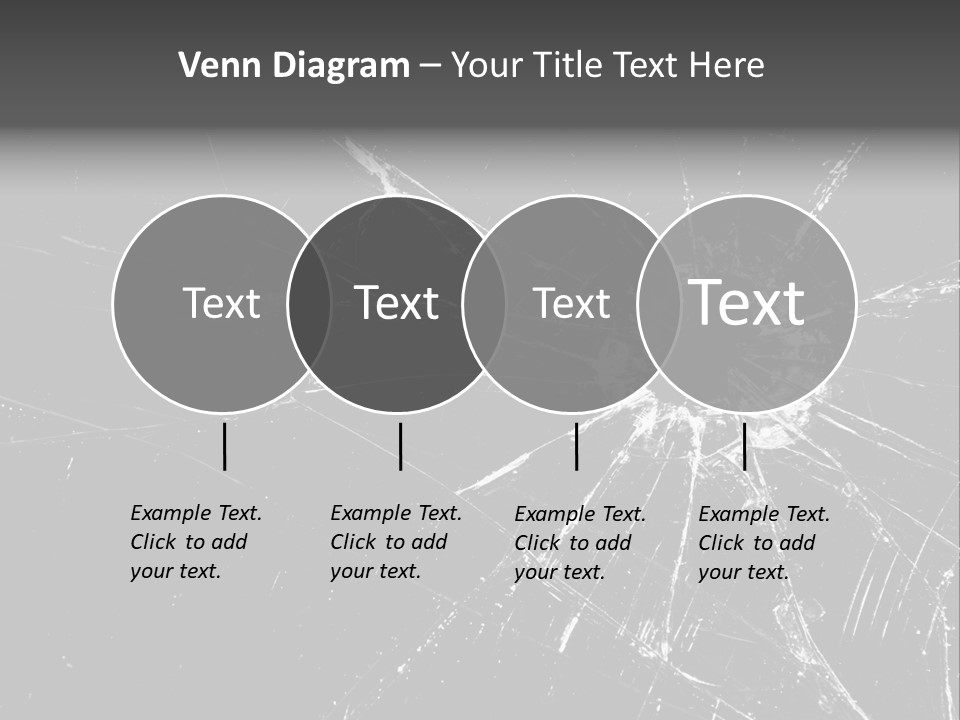 Cracked Bullet Gunshot PowerPoint Template