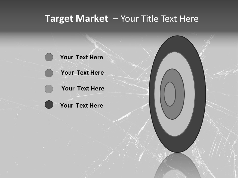 Cracked Bullet Gunshot PowerPoint Template