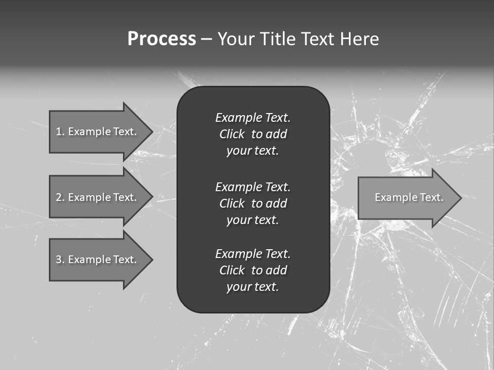 Cracked Bullet Gunshot PowerPoint Template