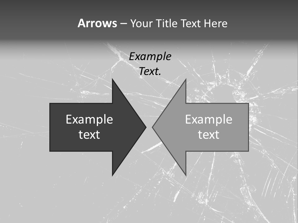Cracked Bullet Gunshot PowerPoint Template