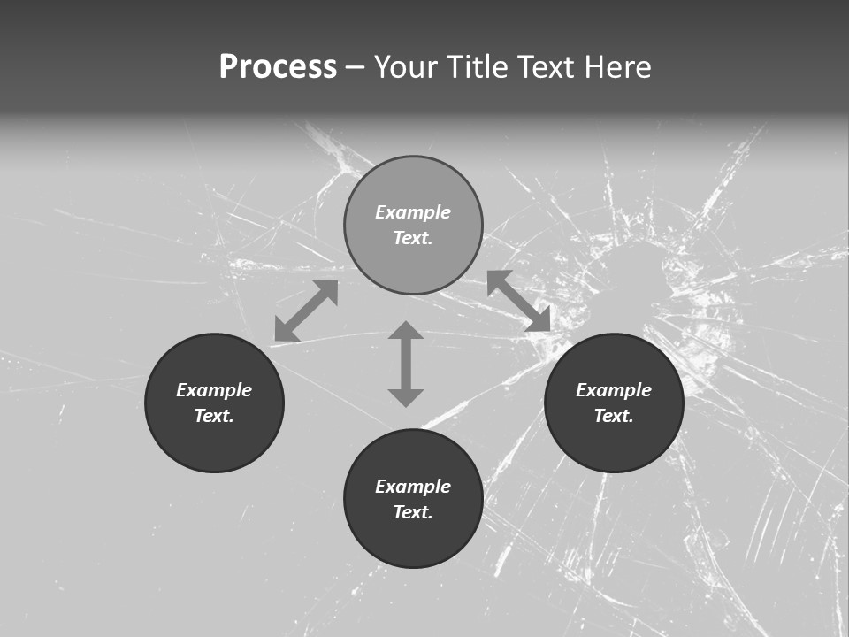 Cracked Bullet Gunshot PowerPoint Template
