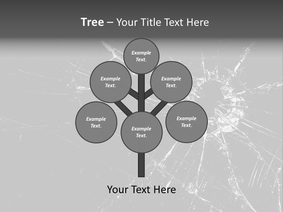 Cracked Bullet Gunshot PowerPoint Template