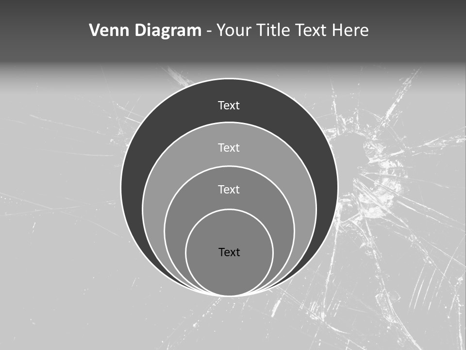 Cracked Bullet Gunshot PowerPoint Template