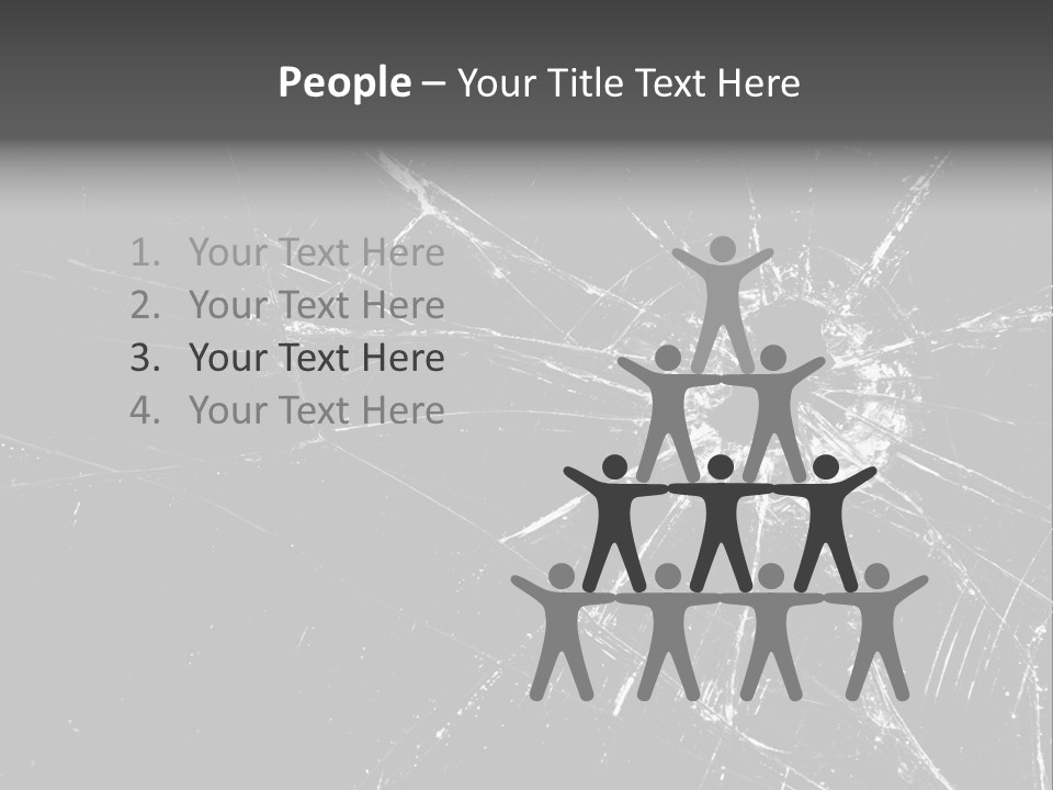 Cracked Bullet Gunshot PowerPoint Template