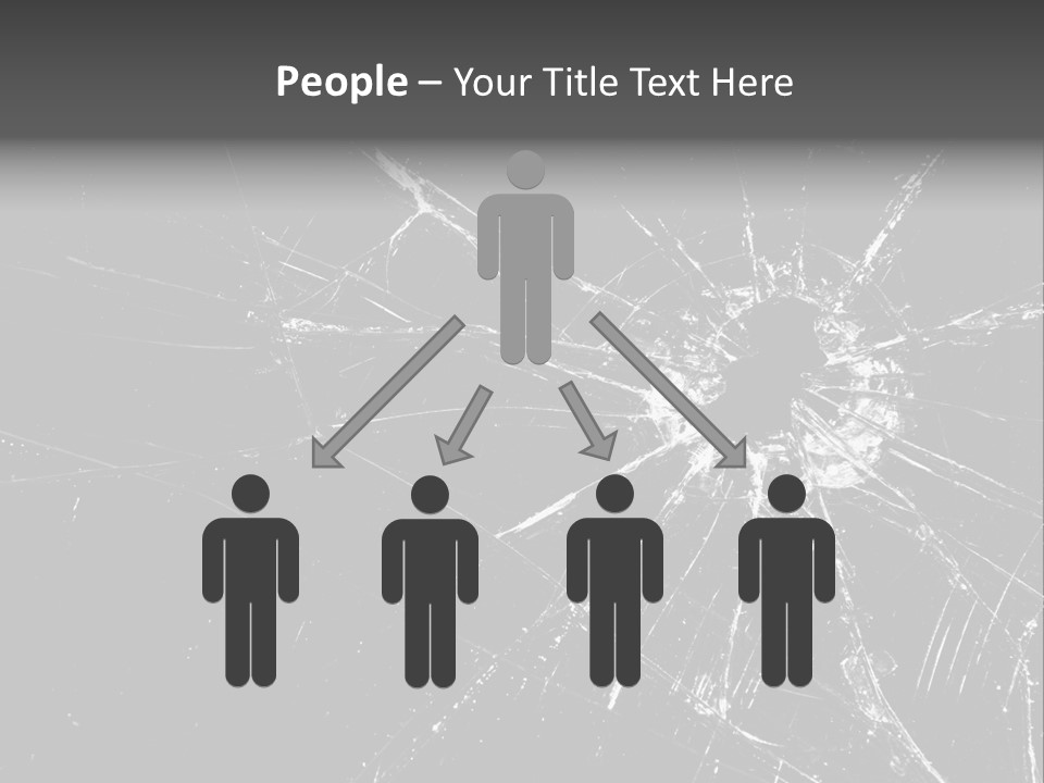 Cracked Bullet Gunshot PowerPoint Template