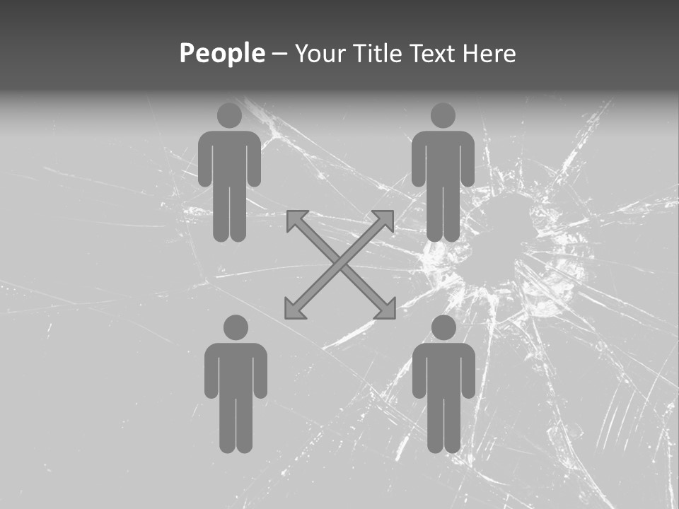 Cracked Bullet Gunshot PowerPoint Template