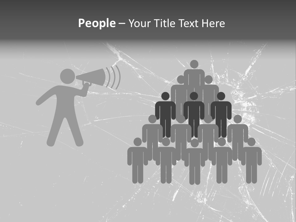 Cracked Bullet Gunshot PowerPoint Template