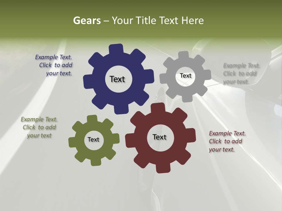 German Turbo Motion PowerPoint Template