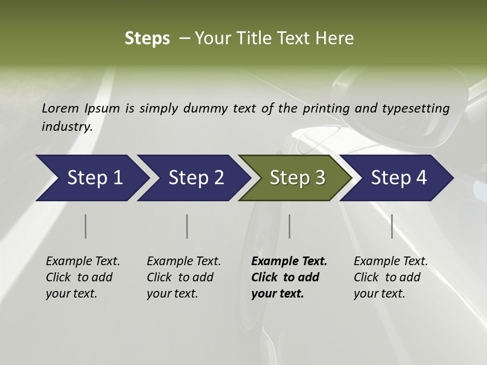 German Turbo Motion PowerPoint Template
