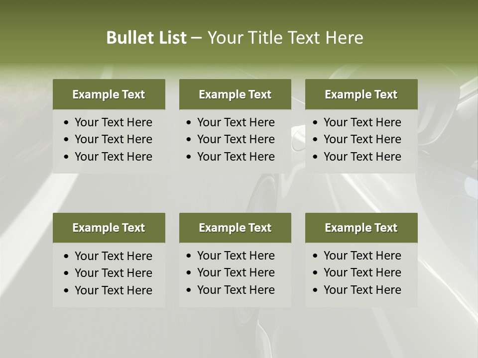 German Turbo Motion PowerPoint Template
