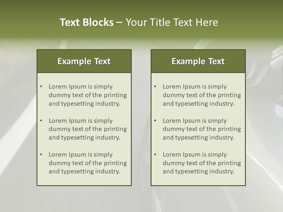 German Turbo Motion PowerPoint Template