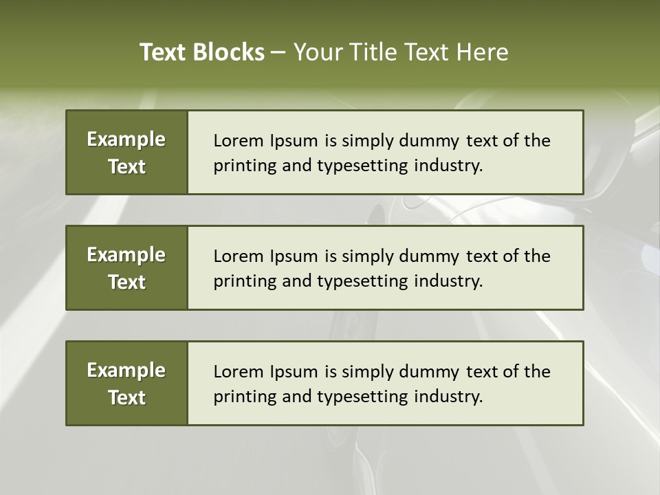 German Turbo Motion PowerPoint Template