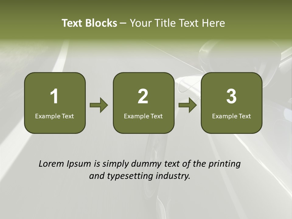 German Turbo Motion PowerPoint Template