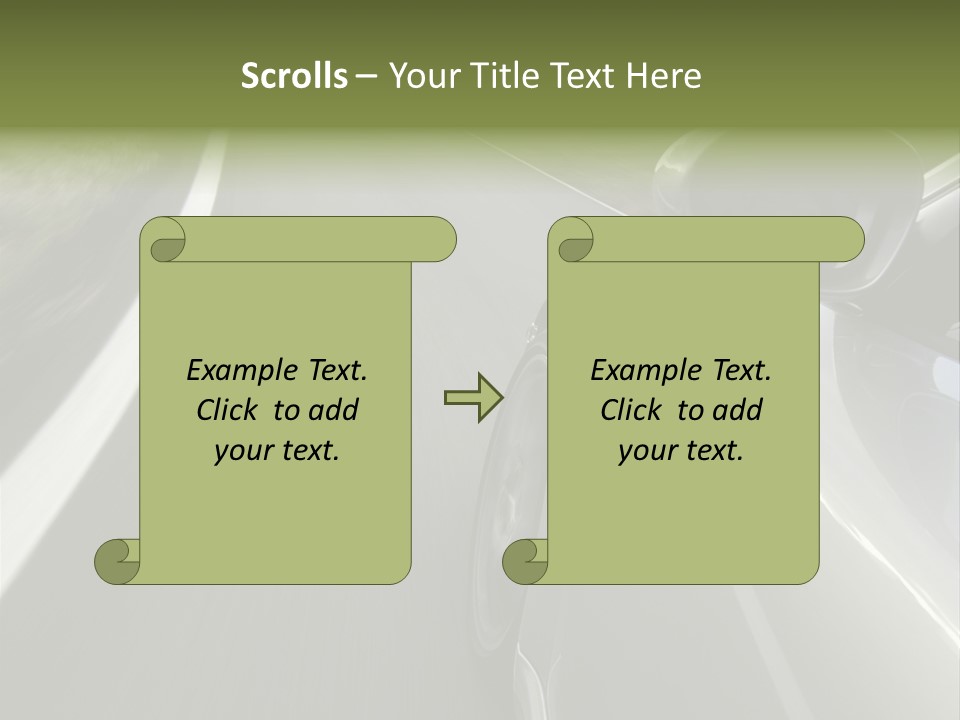 German Turbo Motion PowerPoint Template