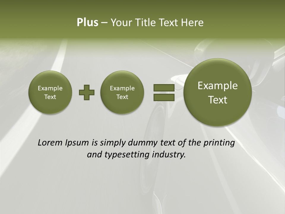 German Turbo Motion PowerPoint Template