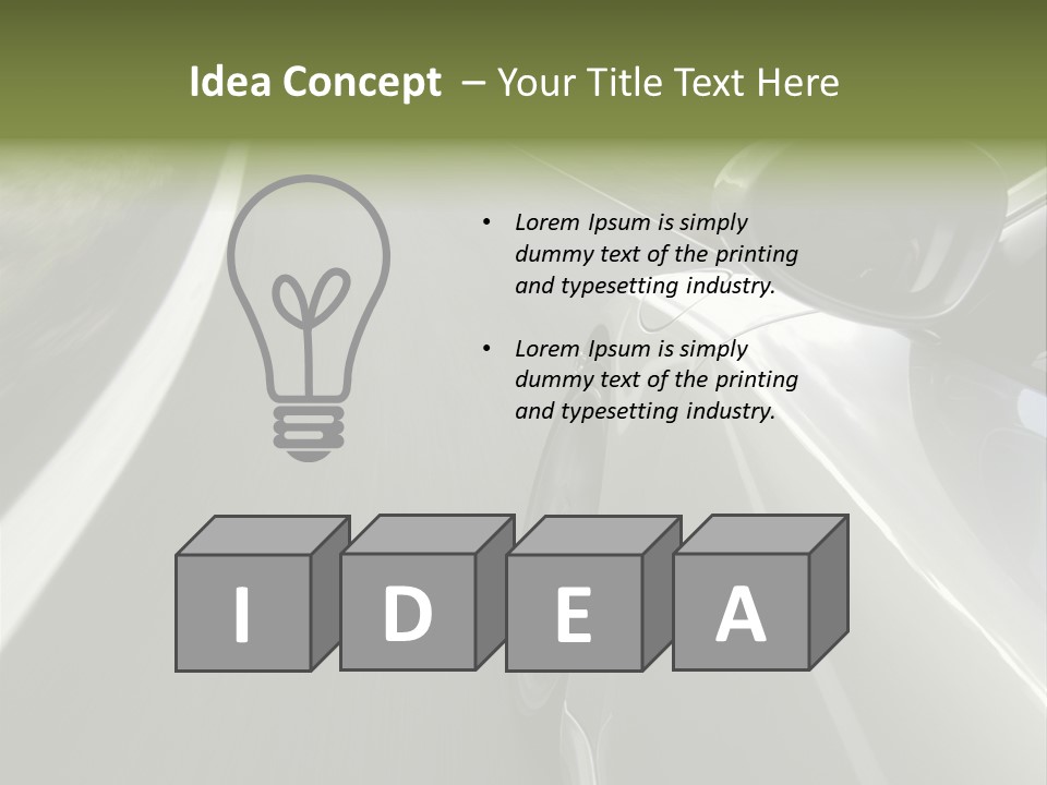 German Turbo Motion PowerPoint Template